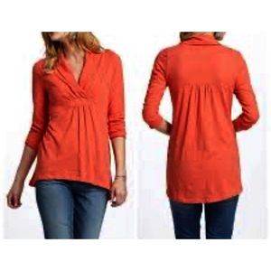 Anthropologie Deletta Wrap Peach Top